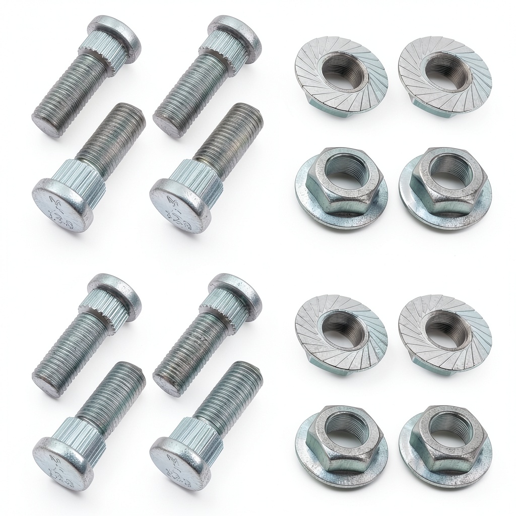 Installing JAVIK wheel studs on a motorcycle rear wheel