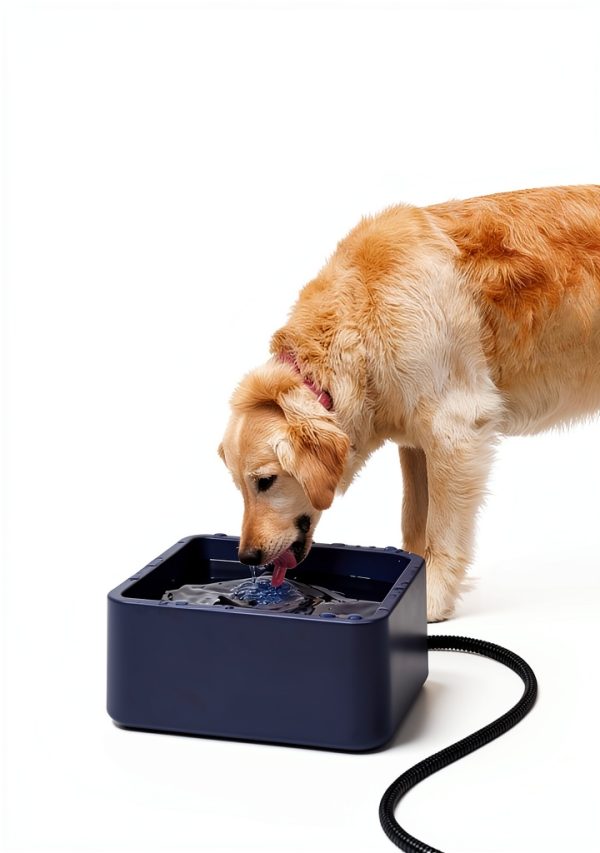 Heated Water Bowl Lamlingo PL270 1.22 Gallon Dark Blue Waterproof-1