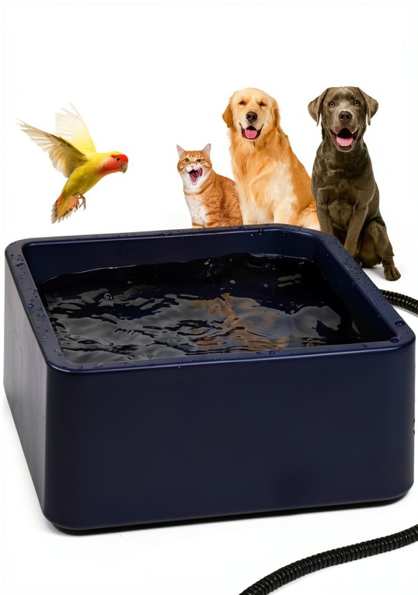 Heated Water Bowl Lamlingo PL270 1.22 Gallon Dark Blue Waterproof-0