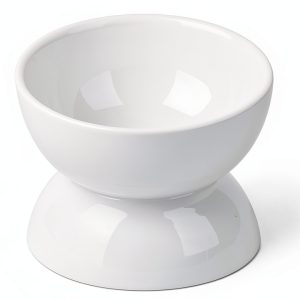 Cat Water Bowl ABRUTY Elevated Ceramic 16oz Tilted 4in Height-0