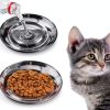 Stainless Steel Cat Bowls 6.4 Inch Whisker Friendly Set 2 Pack-3
