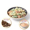 Ceramic Cat Bowls Set of 6 - Colorful Cute Shallow Cat Dishes - 5.75-Inch, Whisker Friendly and Wide - Microwave & Dishwasher Safe - 8.5 oz (250 ml)-4