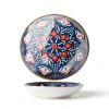 Ceramic Cat Bowls Set of 6 - Colorful Cute Shallow Cat Dishes - 5.75-Inch, Whisker Friendly and Wide - Microwave & Dishwasher Safe - 8.5 oz (250 ml)-1