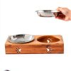 VENTION Shallow Cat Food Bowls, Stainless Steel Set of 4 for Indoor-3